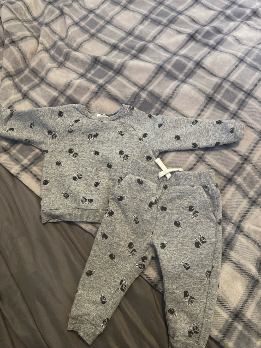 Miles the Label Grey Baby Jogger Set- 9M